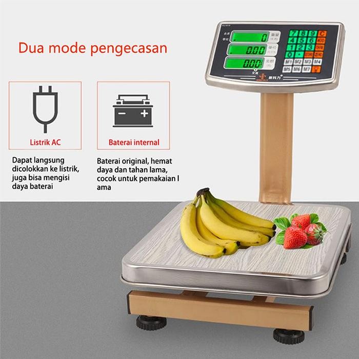 Timbangan Duduk Digital 60kg / Timbangan Lantai 60 KG/Single Display Timbangan Duduk Digital 60 kg /