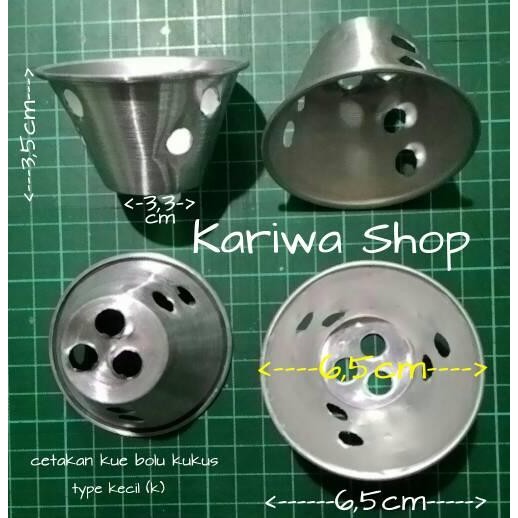 Cetakan kue bolu kukus type k (kecil) per 12 pcs