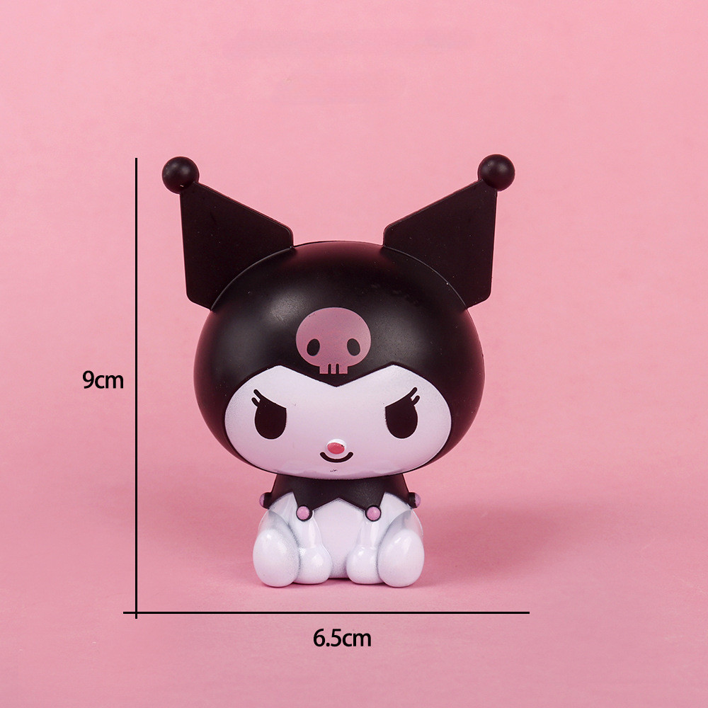 Cake Topper Decoration Sanrio Kuromi Cinnamoroll Pachacco Model Anime Cartoon Birthday Cake