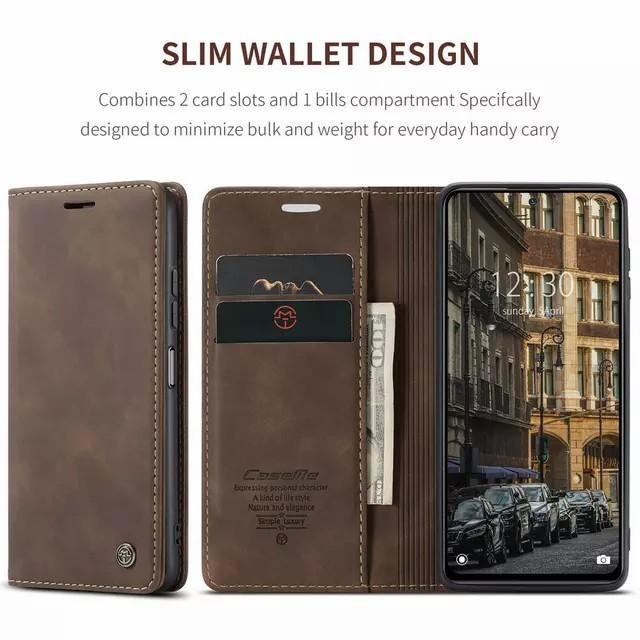 Casing Caseme For Iqoo Z7X 5G Flip Wallet Leather Case Cover Ponsel Sarung Dompet Lipat Kulit Pu