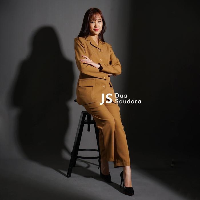 Pemda Lengan Panjang Celana Panjang / Khaki Wanita / Seragam Pemda / Baju Dinas / Seragam Dinas