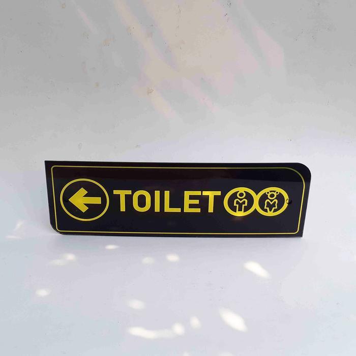 Akrilik Penunjuk Arah Toilet