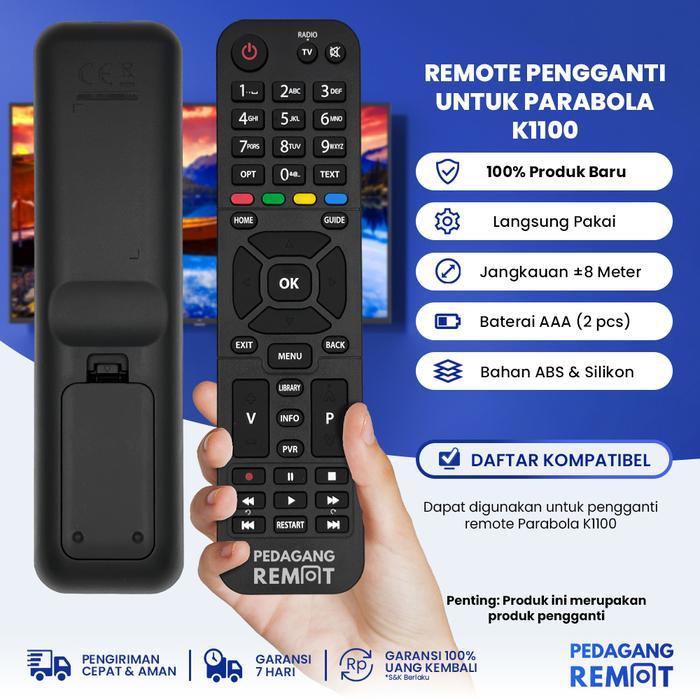 New Remote Receiver Nexmedia DVB T2 / K-Vision K1100 Original Pabrik / KW