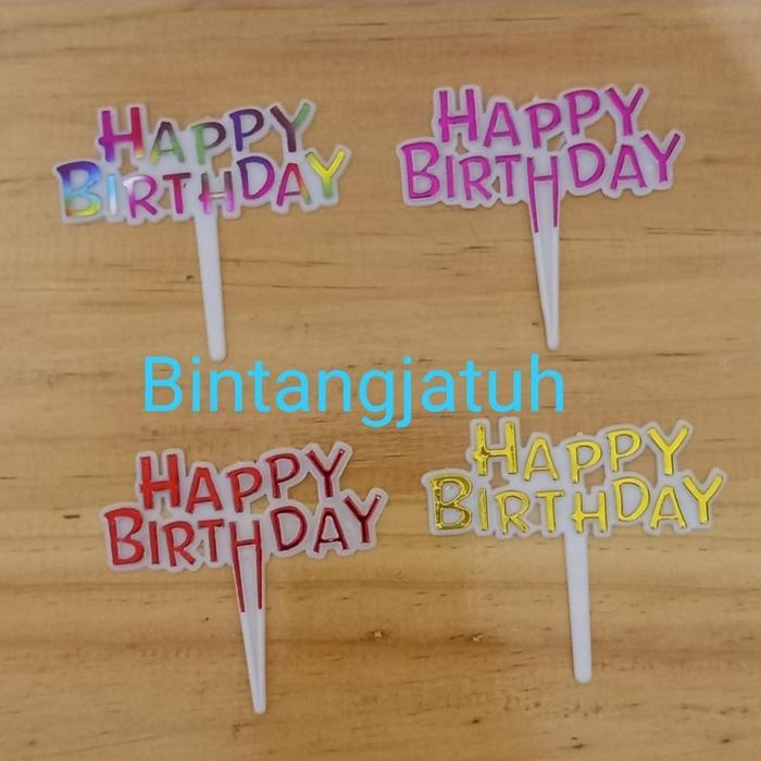10 Pcs Cake Topper Happy Birthday Mini