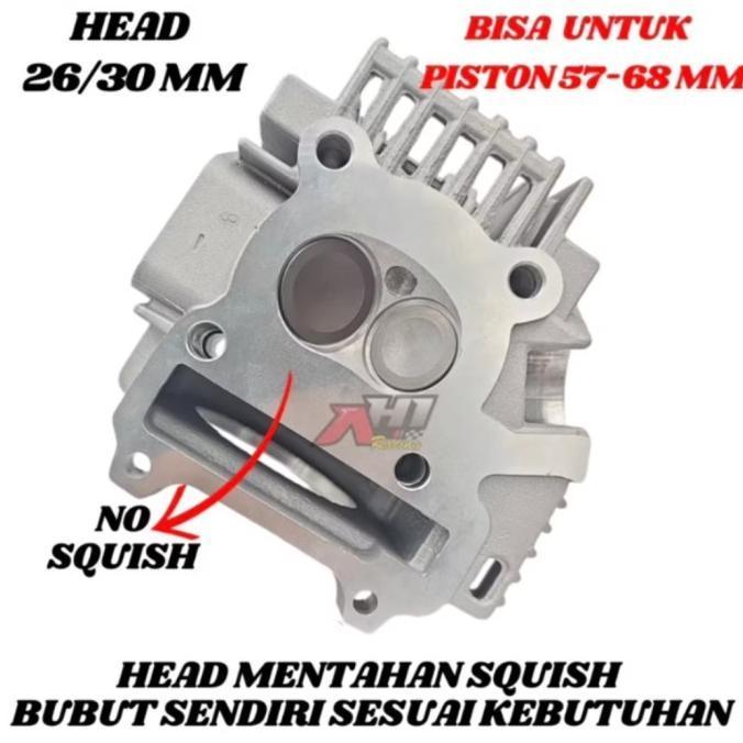 CYLINDER HEAD BLOK AH1 RACING JUPITER Z OLD JUPITER Z BURHAN VEGA R CYLINDER HEAD KIT Klep 24/28 MM