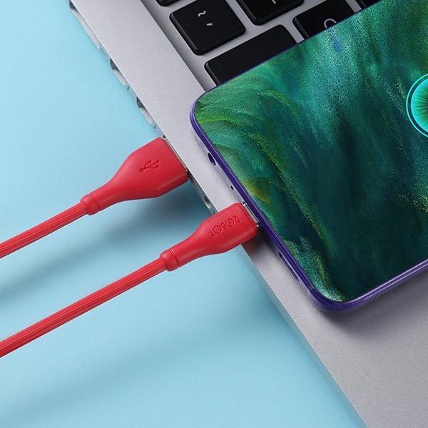 ROBOT Kabel Data Type C RT-TC100 Kabel Charger Casan HP Quick Charging ORI