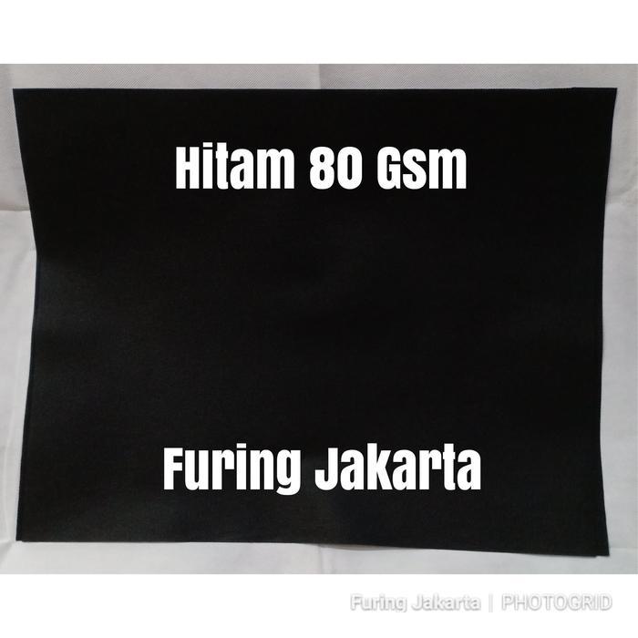 Hitam 80 gsm, kain furing,kain spunbond Kuning Pink