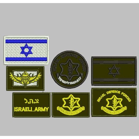 DD-189 PATCH BORDIR LOGO ISRAEL FLAG ARMY EMBROIDERY