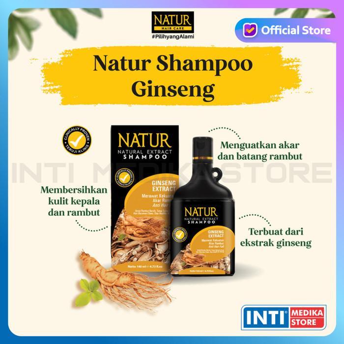 NATUR - Hair SHAMPOO Sampo Penumbuh Rambut Lebat Anti Ketombe