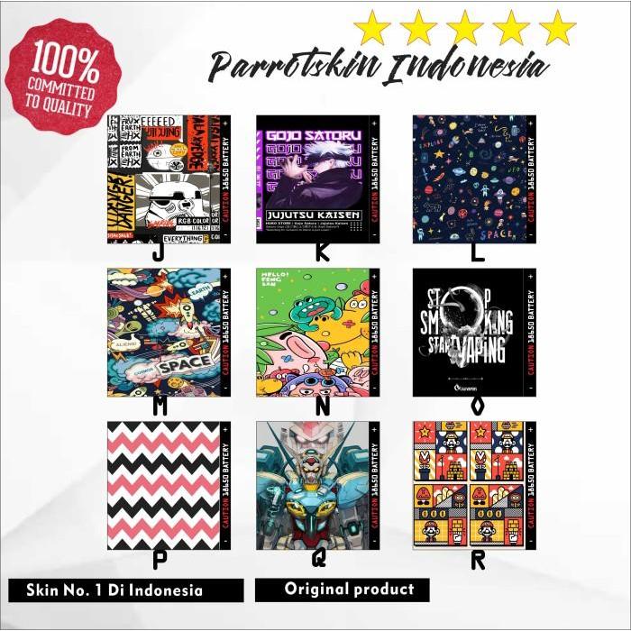 Stiker Garskin Wrap Baterai 21700 Bisa Custom