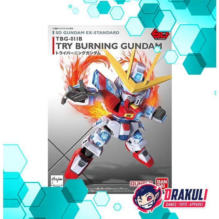 Bandai Plamo Sd Gundam Ex-Standard Try Burning