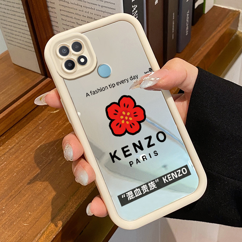 Casing Hp OPPO A15 A15s A35 Case HP Casing pola Segitiga Kesing Kasing cermin Cesing Silikon Softcas