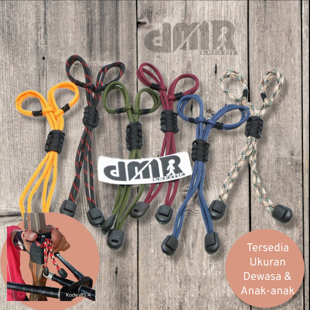 Finger Bow Sling Busur Panah Dewasa Anak adjustable Premium Paracord Panahan Set Horsebow Busur Stan