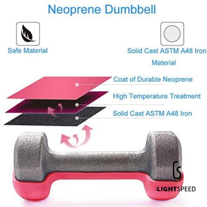 ypjc- Lightspeed Dumbell 1Kg / Barbel Mini 1 Kg/ Barbel Wanita / Vinyl Cewek