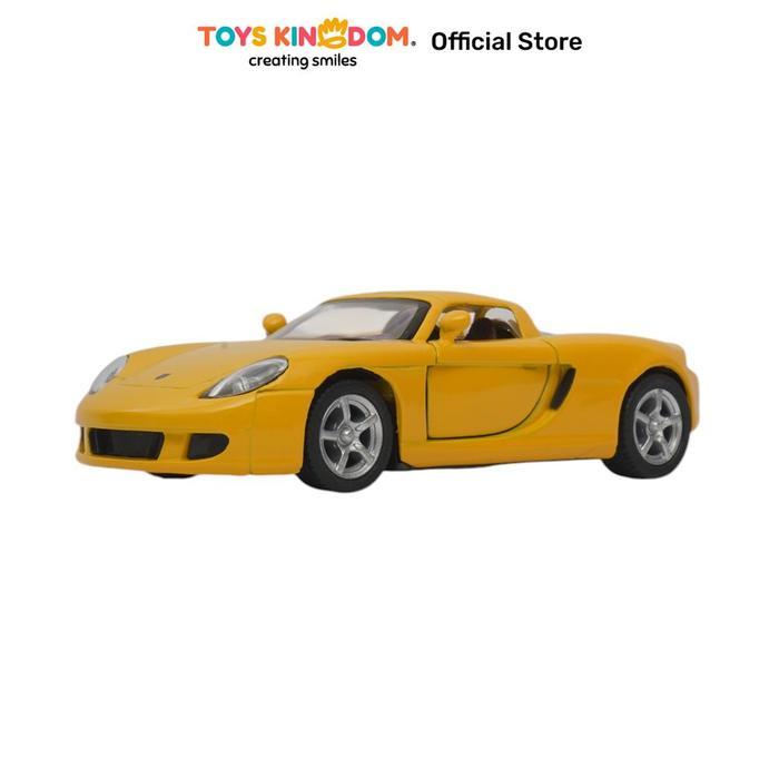 Toys Kingdom Top Gear Kinsmart 1:36 Diecast Porsche Carrera Gt Random Miniatur Mobil Mobil-Mobilan