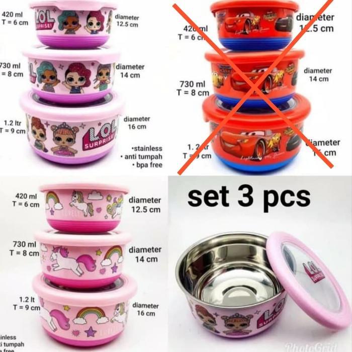 Tempat Makan Sekolah Anak Karakter / Rantang Makanan Anak Sekolah