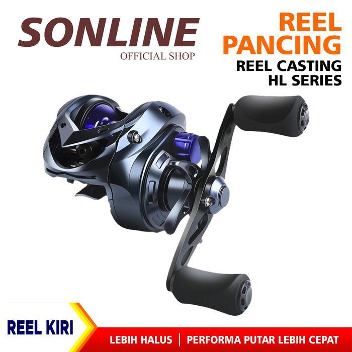 SONLINE Reel Pancing Orca HL Casting- Putaran Kiri Alat Ikan Joran Katrol Umpan