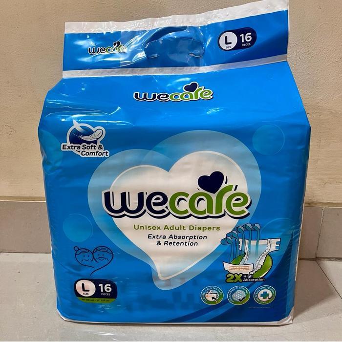 [2 BALL] WECARE Adult Diapers Size M20 / L16 / XL14 Popok Dewasa Orang Tua