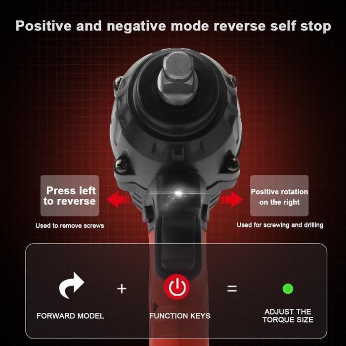 Jld Mesin Bor Impact Baterai 88Vf Fullset Impact Bor 2Baterai 650Nm Impact Wrench Impact Jld Set 1 I