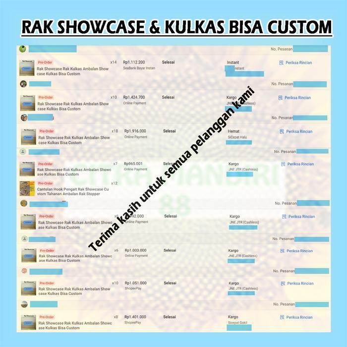 Kiss - Rak Showcase Rak Kulkas Ambalan Showcase Kulkas