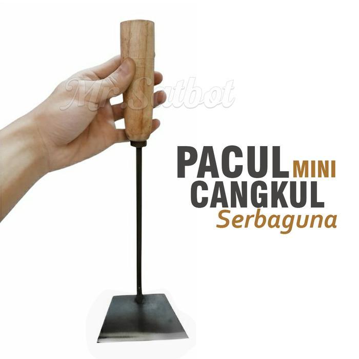 NEW Cangkul Mini Gagang Kayu Pacul Besi Kored Kebun Serbaguna