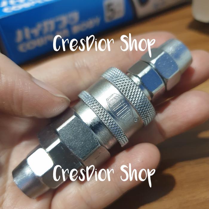 Set Quick Coupler Kopler sambungan Kompresor Angin SP20 dan PP20 SP20+PP20 BRANO Taiwan - Harga per