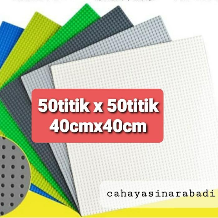 50X50 Dots Baseplate Bricks Papan Tatakan Ukuran 40Cm X 40 Cm Sy,Bela Terbaru 