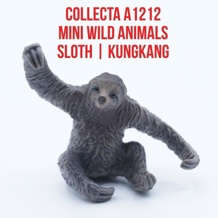 HOT SALE Collecta A1212 Mini Wild Animals Sloth Folivora Kungkang Small Size Ukuran Kecil Mainan