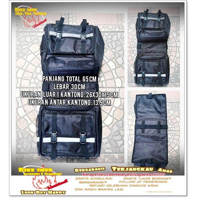 TAS BAGASI SEPEDA BELAKANG MODEL DOUBLE SEPEDA MTB BMX