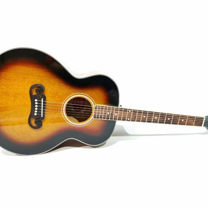 TERBARU Gitar Akustik Merk Gibson Tipe J200 Jumbo Warna Sunburst Kuning Spruce BISA GRAB