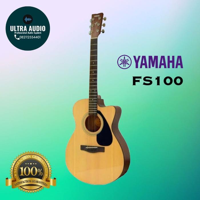 TERBARU Yamaha FS100 / FS-100 / FS 100 Gitar Akustik ORIGINAL