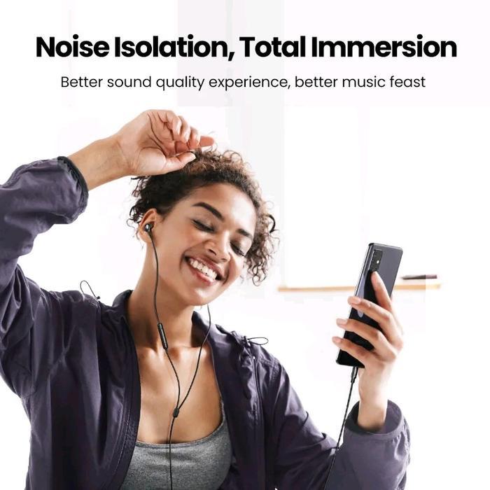 Ugreen Earphone Headset Audio 3.5Mm / Type C / Mfi Lightning On Mic Original Terbaru 