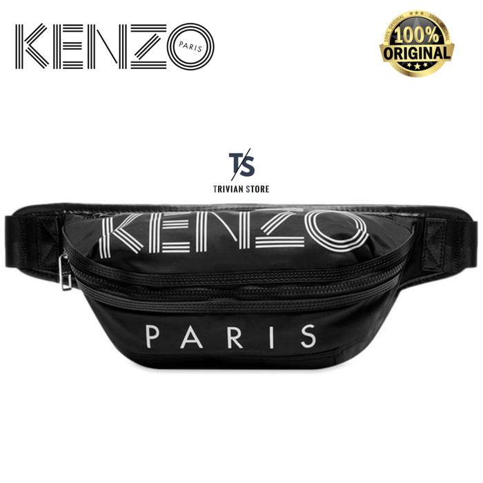 Kenzo'S Men Waistbag Belt Bag Logo Paris Original Terbaru 