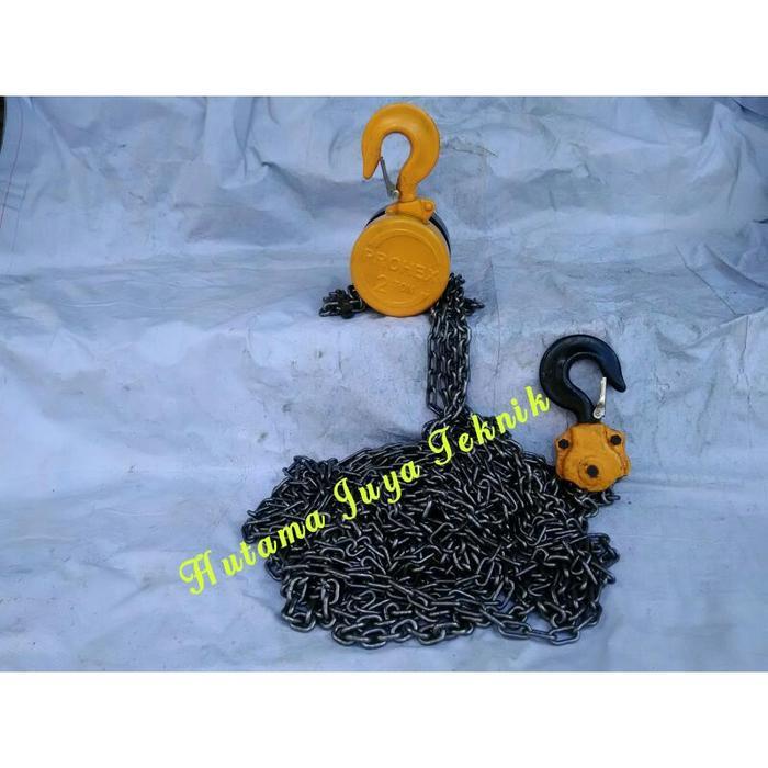 Chain Blok Katrol Takel Derek 2 Ton Rantai 7 meter Prohex