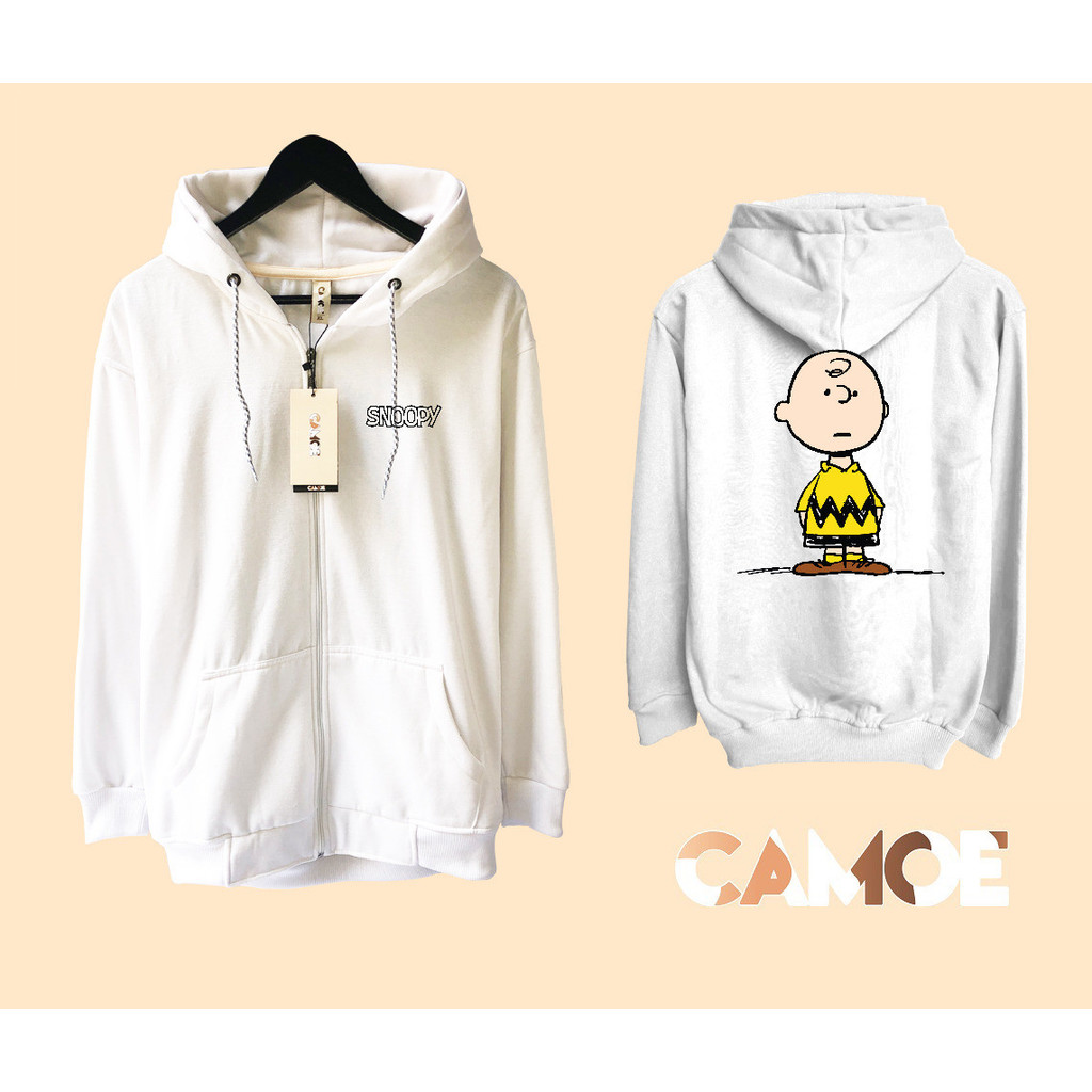 Jaket Hoodie Zipper  Charlie Brown Snooy Peanuts