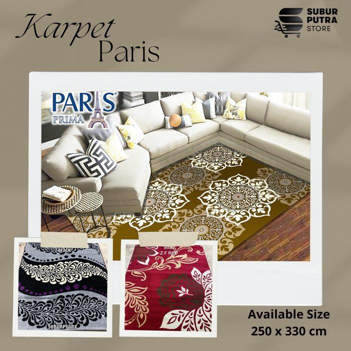 Promo PARIS-KARPET PERMADANI SIZE 250 X 330 VARIAN A MOTIF ARTISTIK ANTI SLIP Terlaris