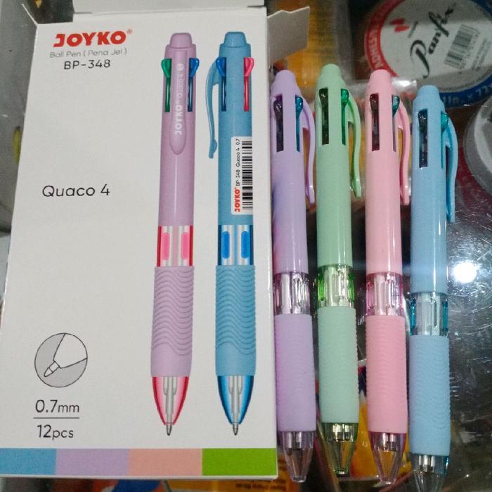pulpen 4 warna BP-348 joyko 1pak isi 12pcs