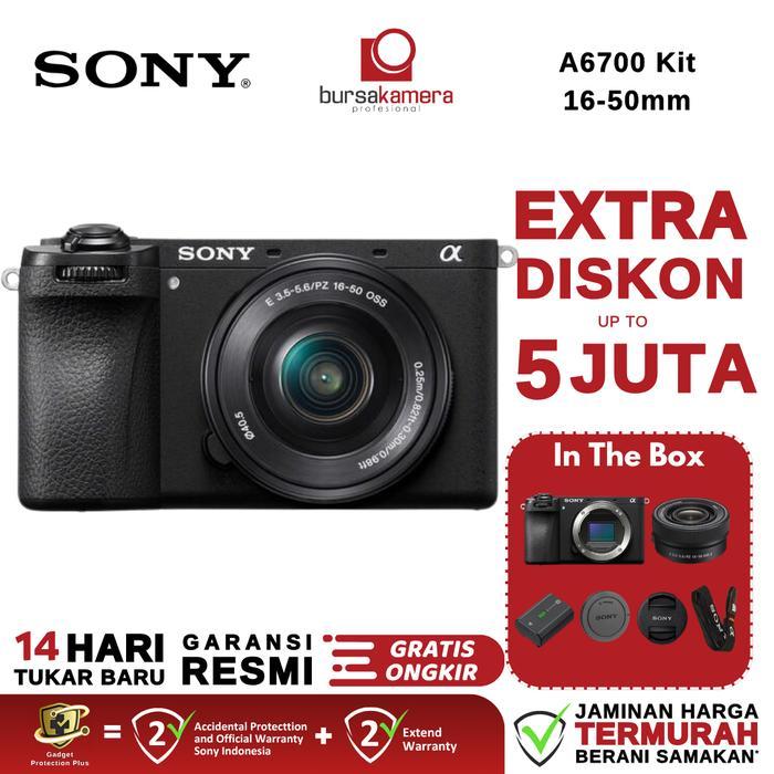 Sony Alpha A6700 Kit 16-50Mm Sony A6700 Sony Alpha 6700 Kit Resmi Terbaru 