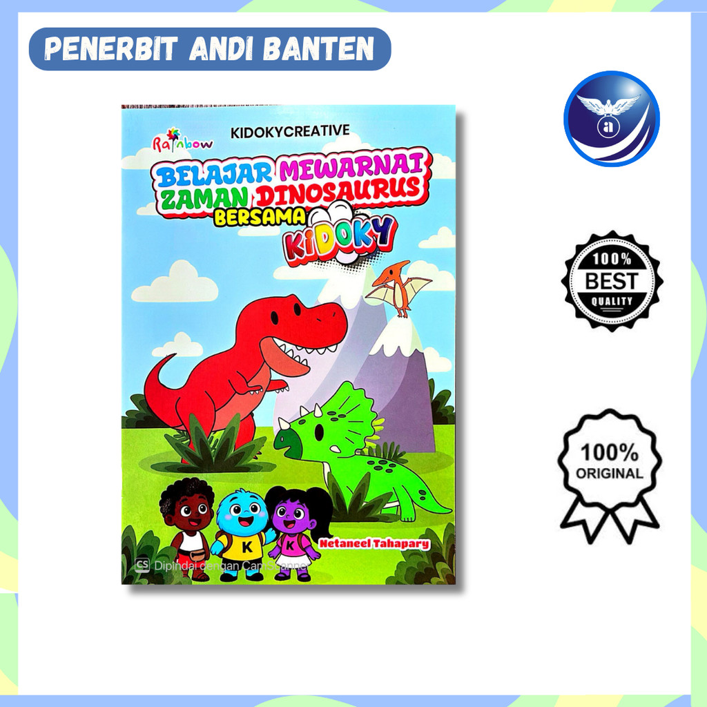 Penerbit Andi - Belajar Mewarnai Zaman Dinosaurus Bersama Kidoky