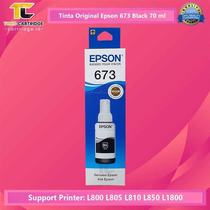 Tinta Epson 673 T673 Original Tinta Printer Epson L800 L805 L850 L1800