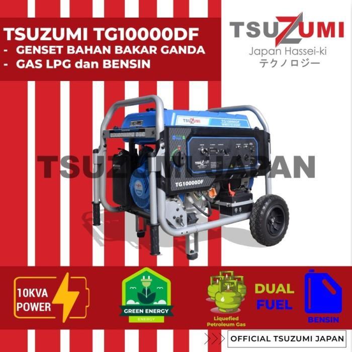 Genset 10 KVA Dual Fuel Generator TG 10000 DF / Genset Bensin & LPG Genset 8000 Watt