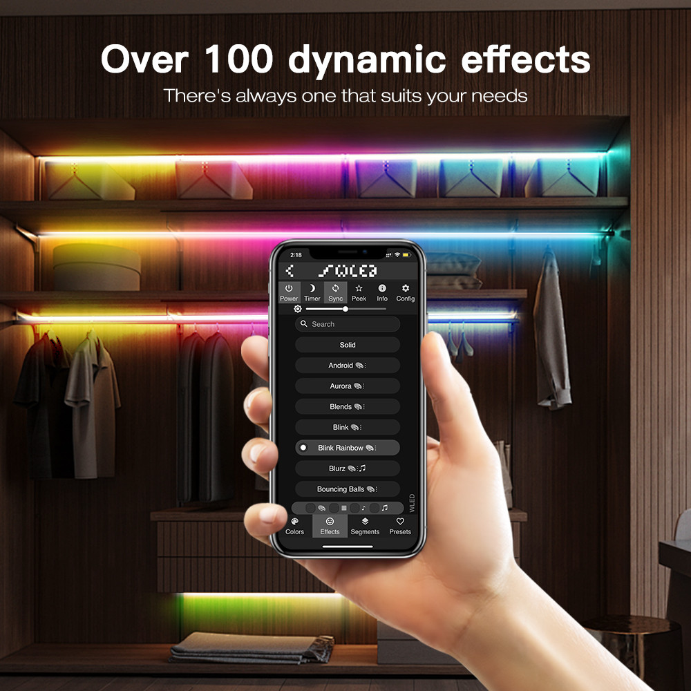 GLEDOPTO WLED LED Strip Controller ESP8266 ESP32 Mic RGB IC Digital Lights Addressable String Light