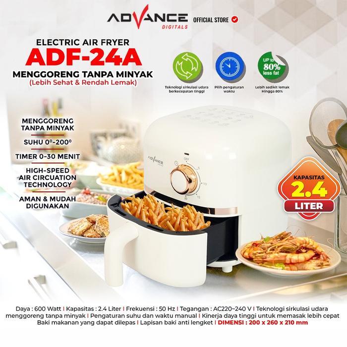 Promo Advance Electric Air Fryer Adf-24A / Electric Airfryer Advance Adf-24A / Adf 20 A / Advance