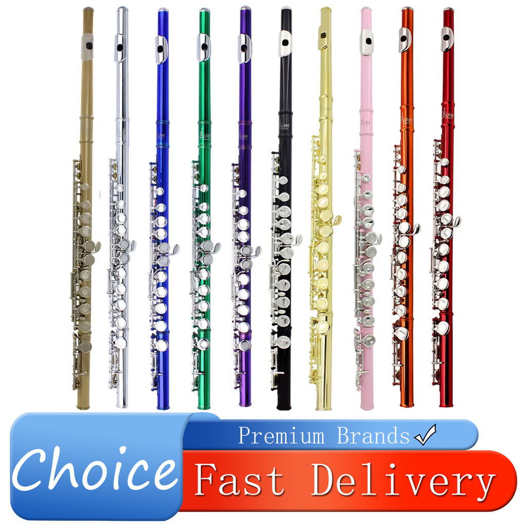 SLADE Flute 16 Closed Open Holes C Key Flute Woodwind Instrument Concert Flute Professional Flute