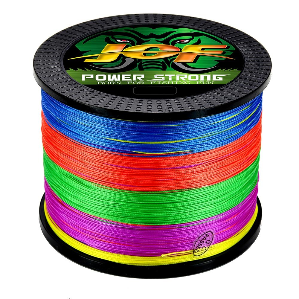 JOF 12 Strands Fishing 500M 100 300 1000M Braided PE Wire Multifilament Durable Sea Saltwater Japan