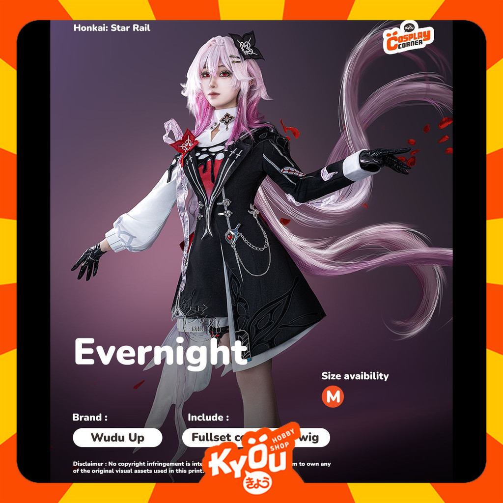 [SELL] Wudu Up Evernight Cosplay Costume Set - HSR (Size M) [KCC]