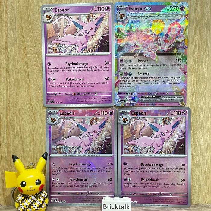 PROMO Espeon sv8a 062/187 Normal , Pokeball / Monster Ball, Masterball , Espeon ex RR Terastal
