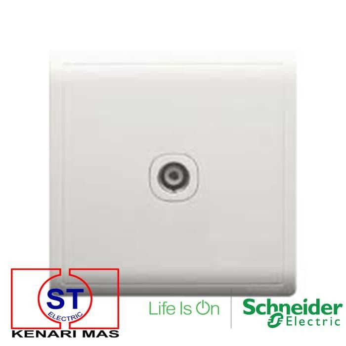 Pieno Soket Tv Stopkontak Tv, E8231Tv_We_G1 Schneider