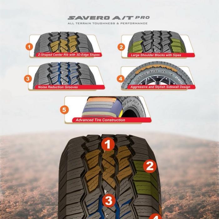 Ban Mobil 265/65 R17 Gt Savero At Pro 265/65R17 Gajah Tunggal 265 65 17