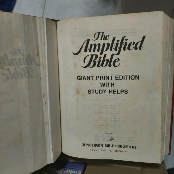 Alkitab The Amplified Study Bible Large Print Old Edition 1965 HARDCOVER